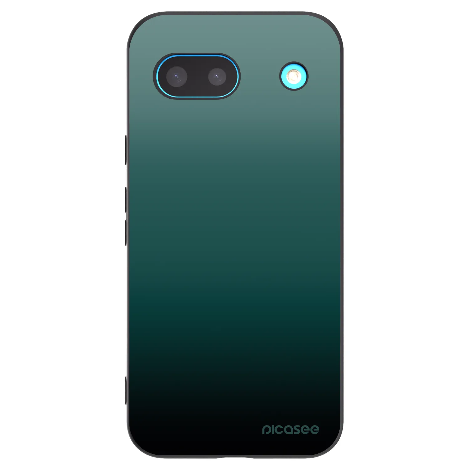 Picasee Google Pixel 8 Hülle - Schwarzes Silikon - Verdant Fade