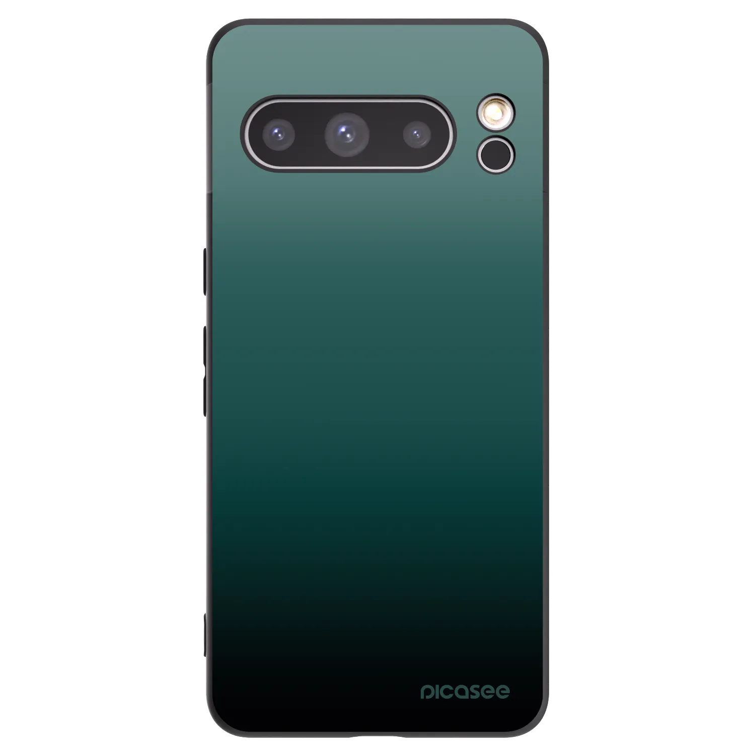Picasee Google Pixel 8 Pro Hülle - Schwarzes Silikon - Verdant Fade