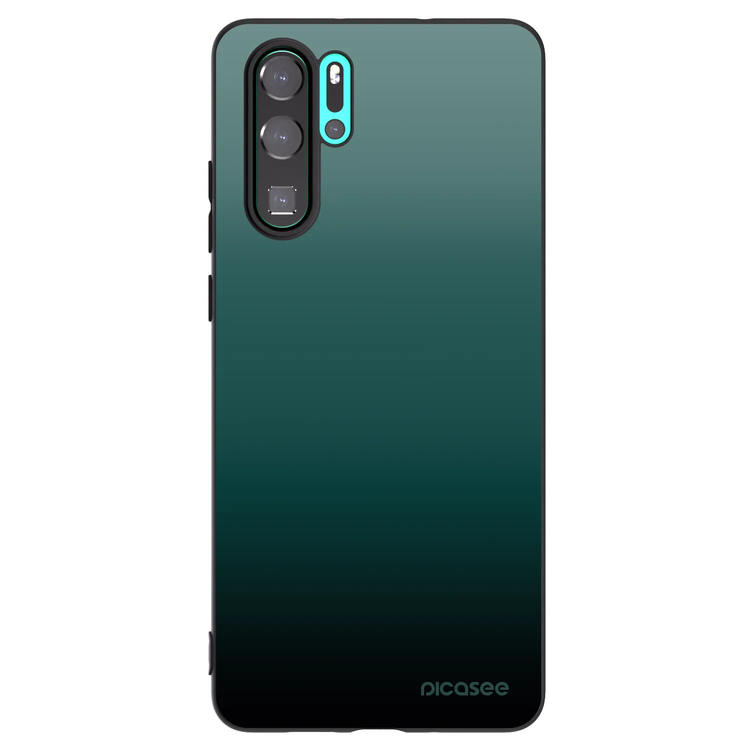 Picasee Huawei P30 Pro Hülle - Schwarzes Silikon - Verdant Fade