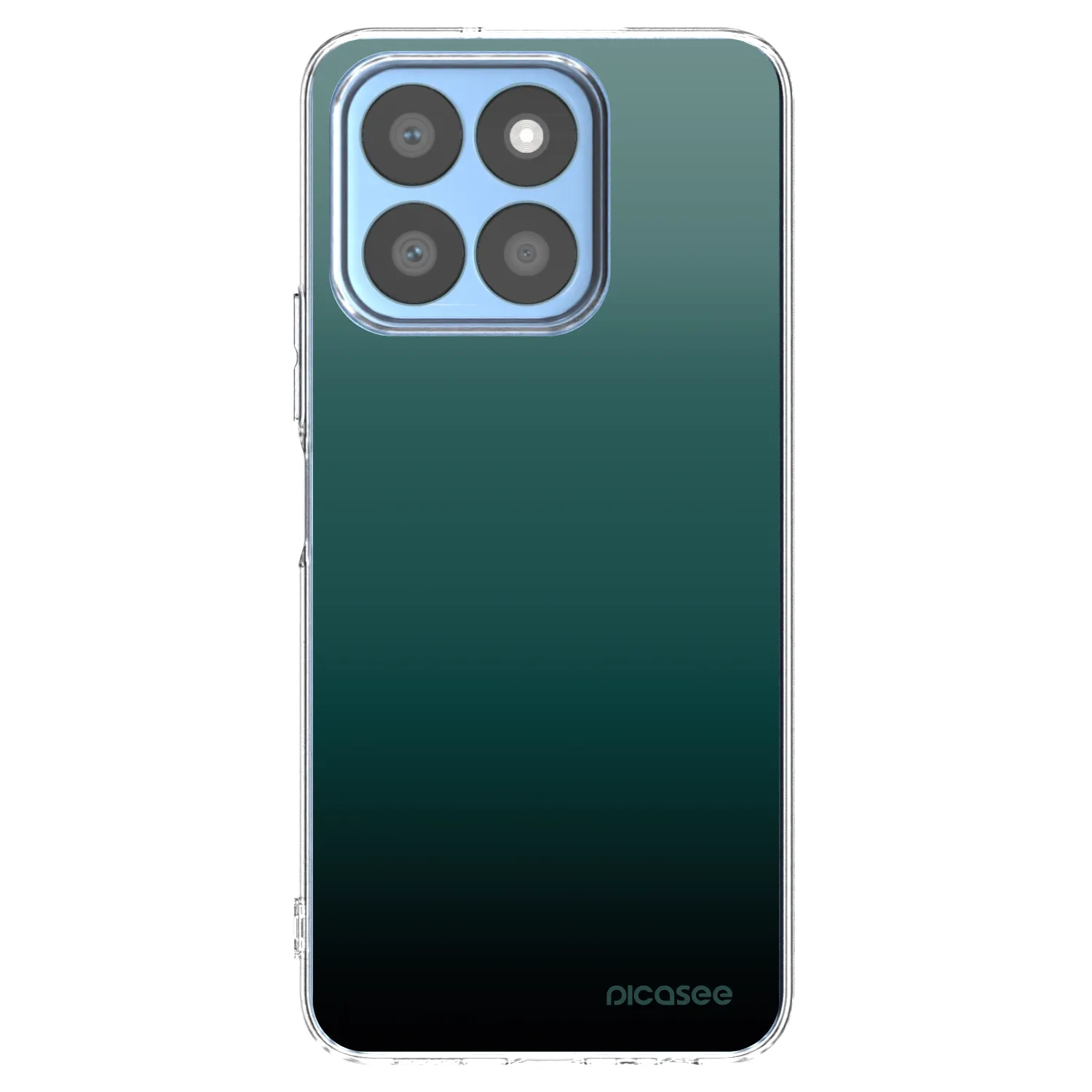 Picasee Honor X8c Hülle - Transparentes Silikon - Verdant Fade