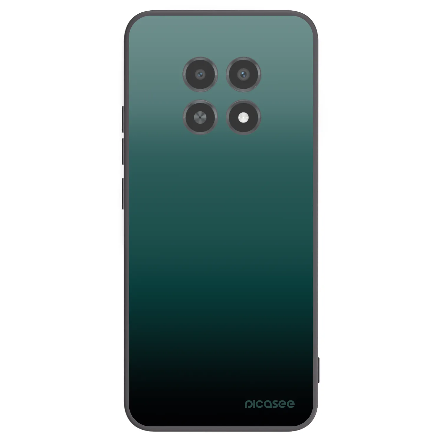 Picasee Realme 12X Hülle - Schwarzes Silikon - Verdant Fade