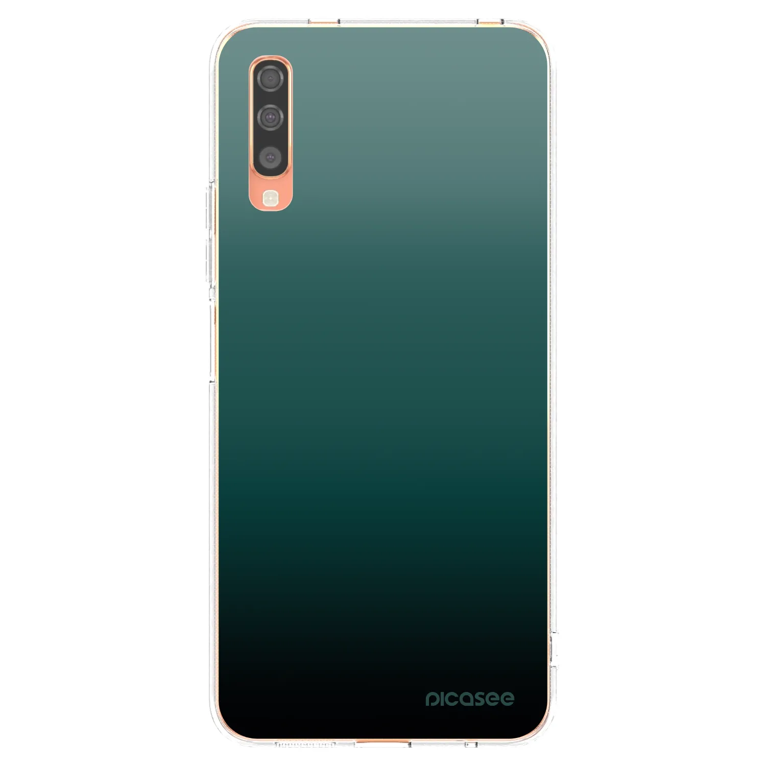 Picasee Samsung Galaxy A70 A705F Hülle - Transparentes Silikon - Verdant Fade