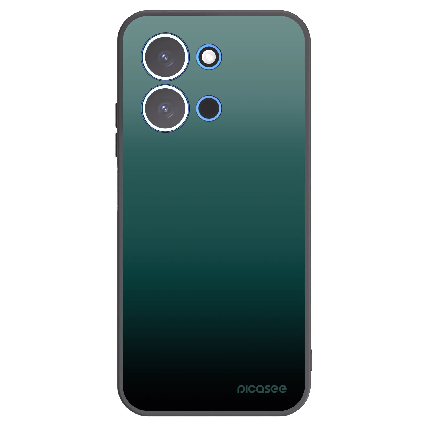 Picasee Xiaomi Redmi 15C 4G Hülle - Schwarzes Silikon - Verdant Fade