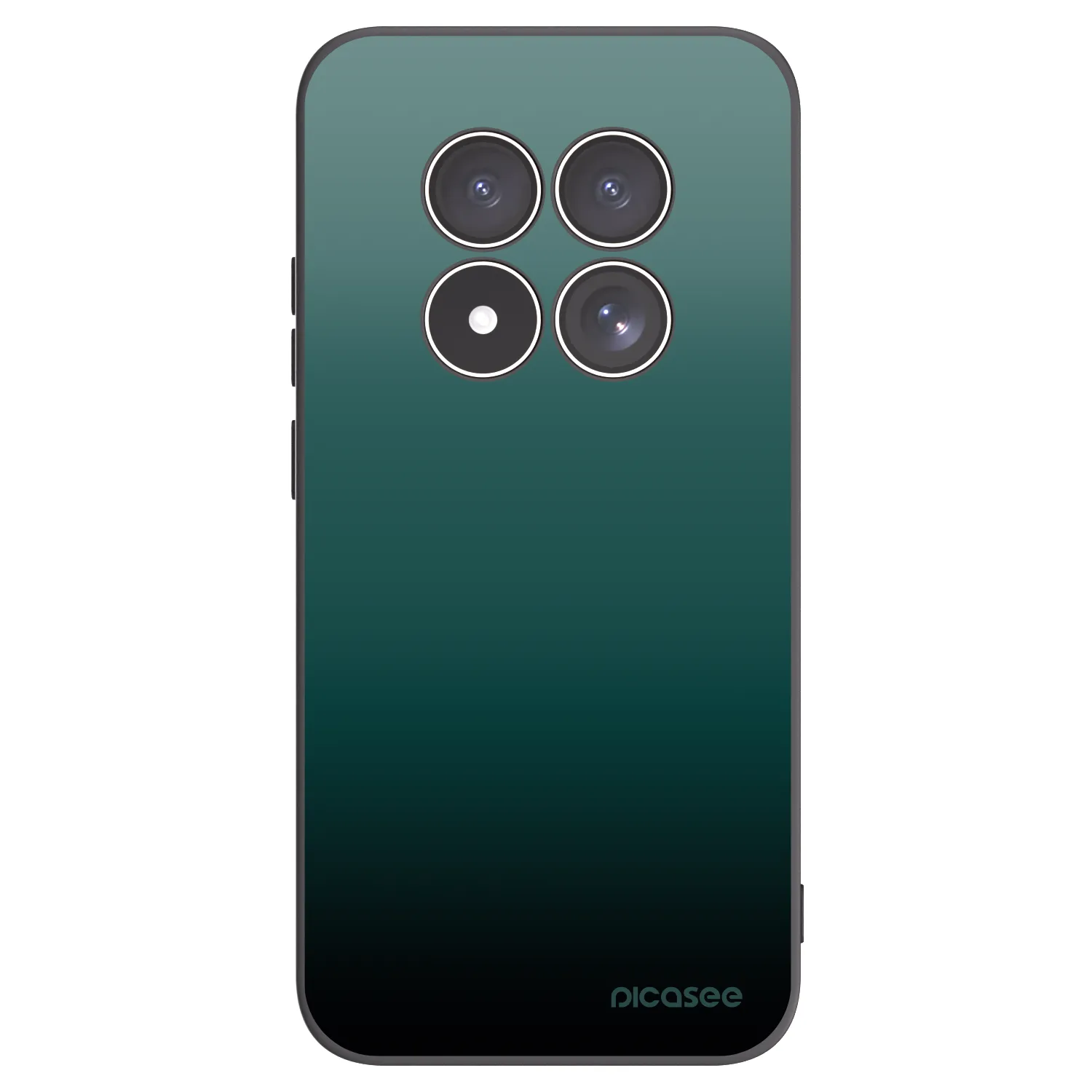 Picasee Xiaomi Redmi Note 15 Pro 4G Hülle - Schwarzes Silikon - Verdant Fade