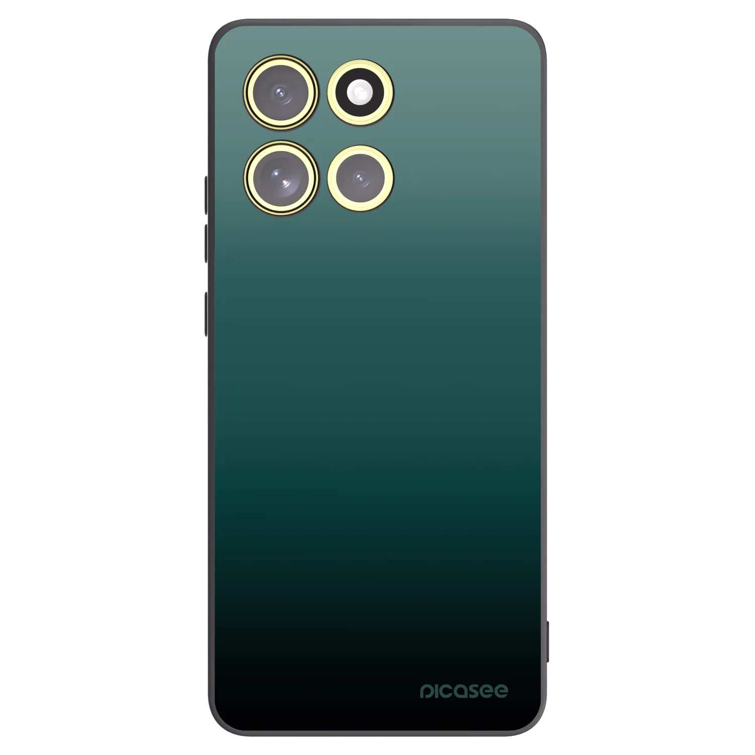 Picasee Motorola Moto G86 Power 5G Hülle - Schwarzes Silikon - Verdant Fade