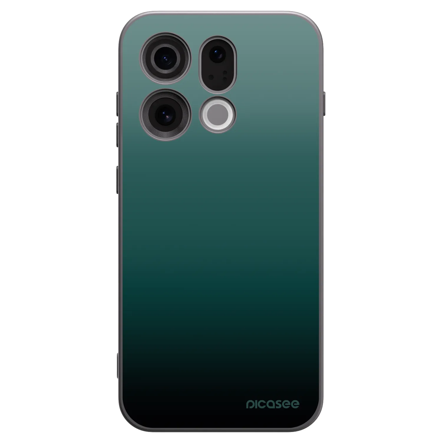 Picasee OPPO Find X9 Hülle - Schwarzes Silikon - Verdant Fade