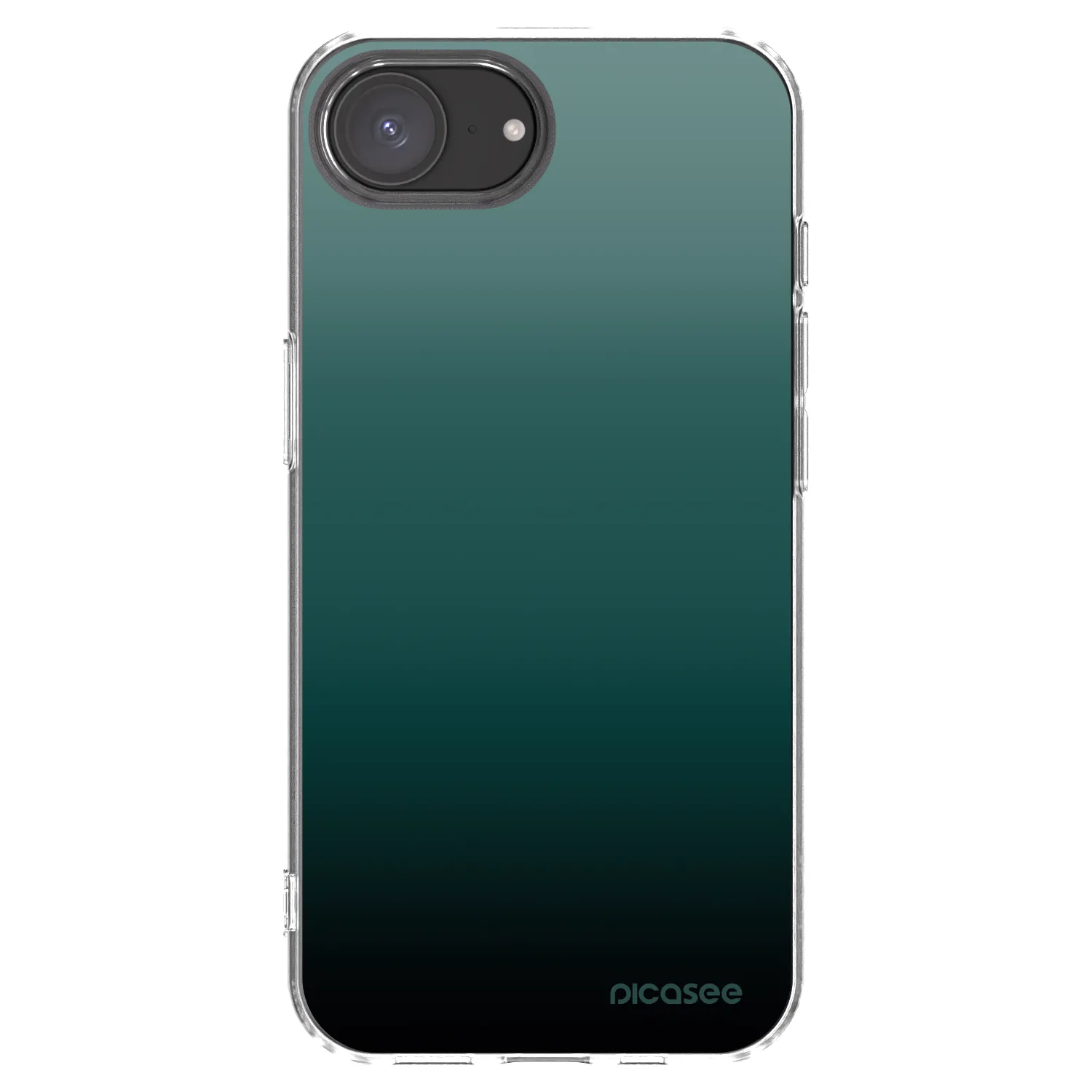 Picasee Apple iPhone 17e Hülle - Transparentes Silikon - Verdant Fade
