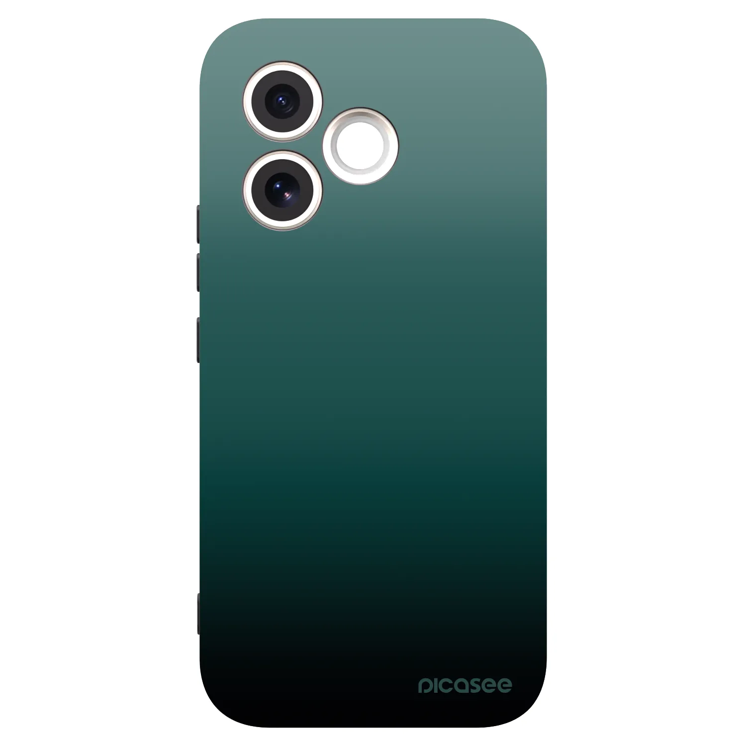 Picasee Honor 600 Lite Hülle - Schwarzes Silikon - Verdant Fade