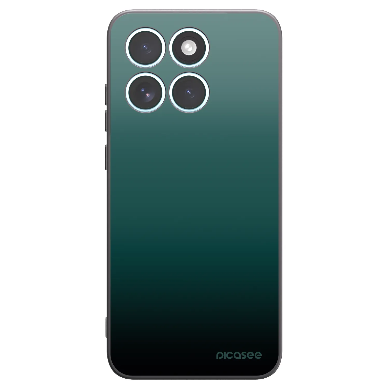 Picasee Motorola Edge 70 Fusion Hülle - Schwarzes Silikon - Verdant Fade