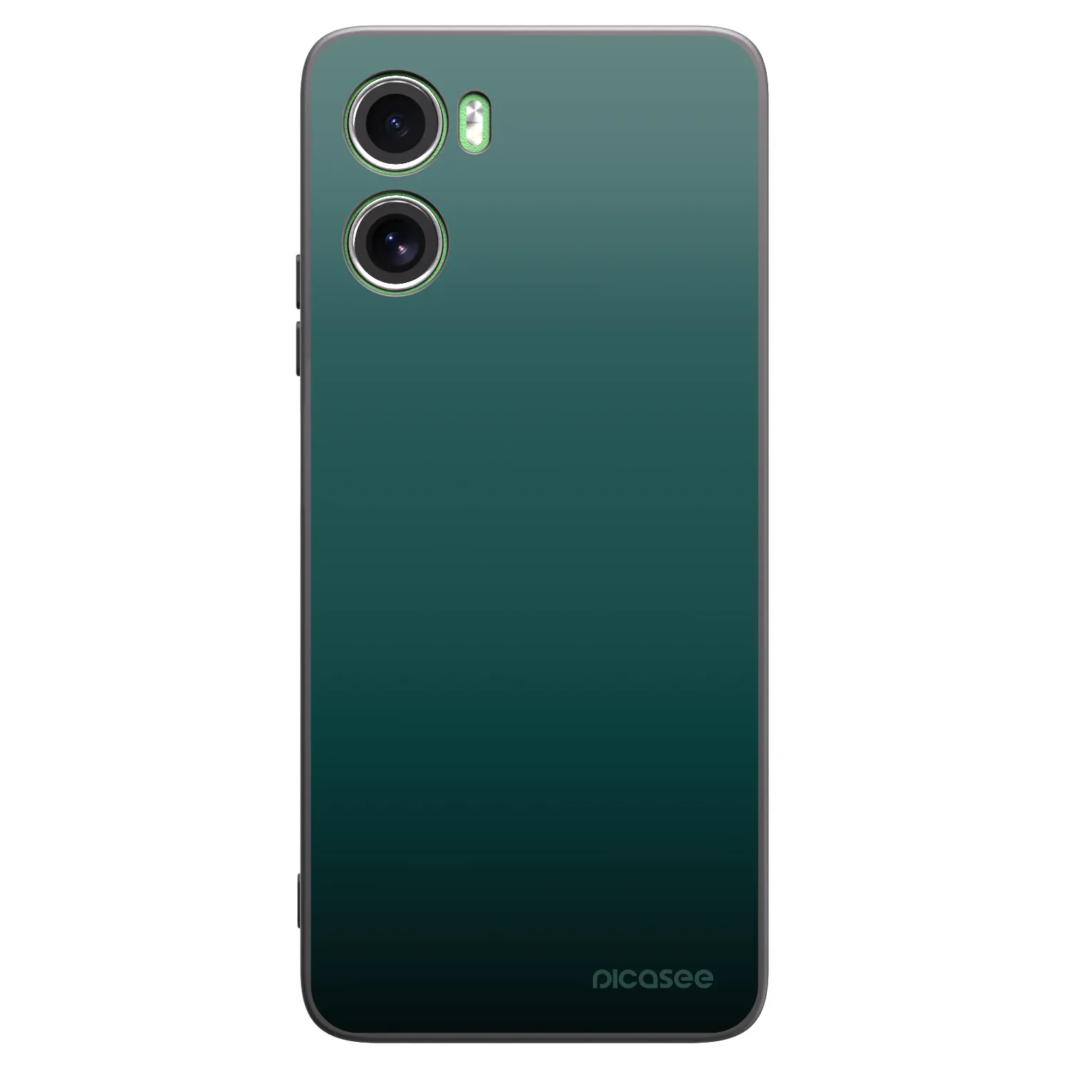 Picasee Motorola Moto G06 Hülle - Schwarzes Silikon - Verdant Fade