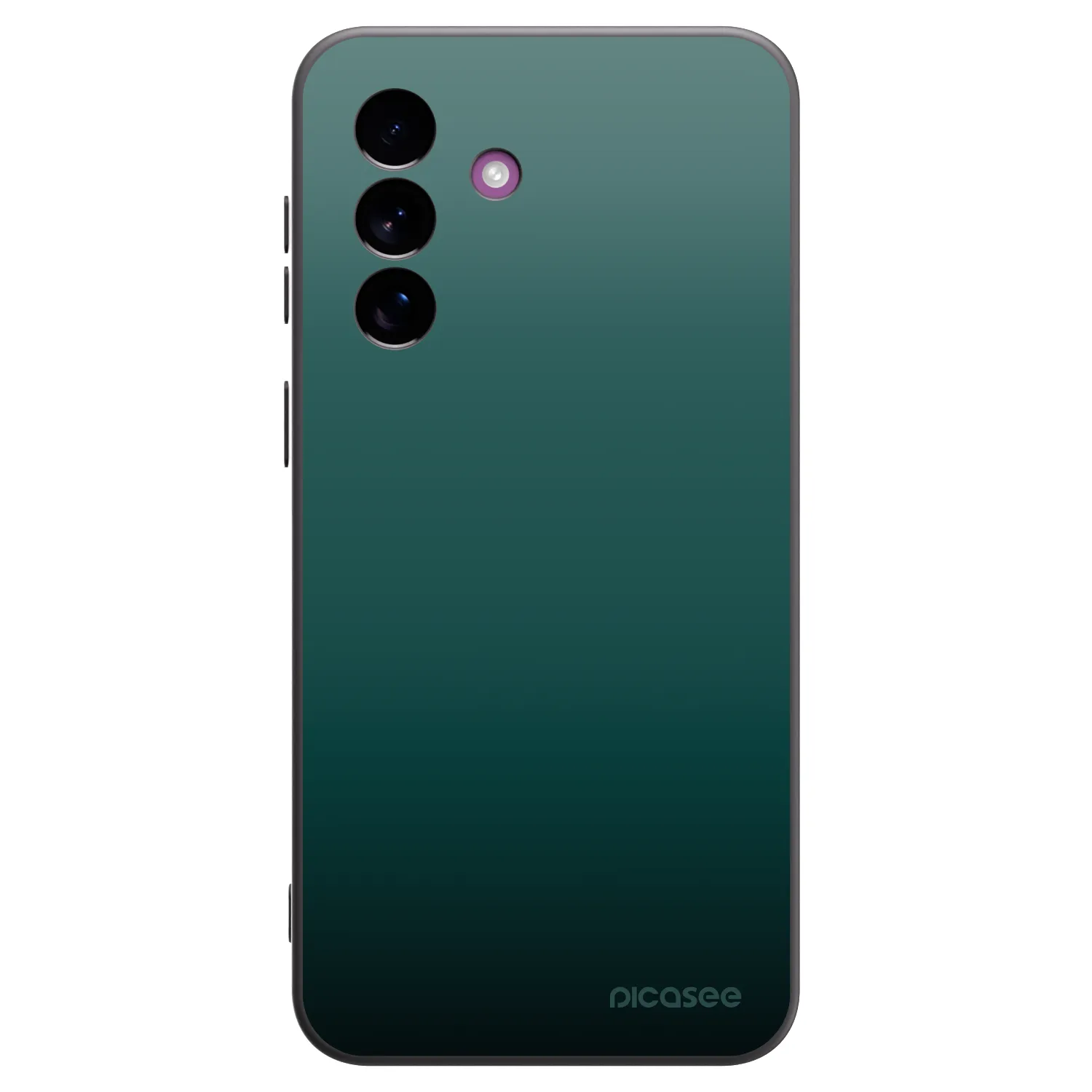 Picasee Samsung Galaxy A37 Hülle - Schwarzes Silikon - Verdant Fade