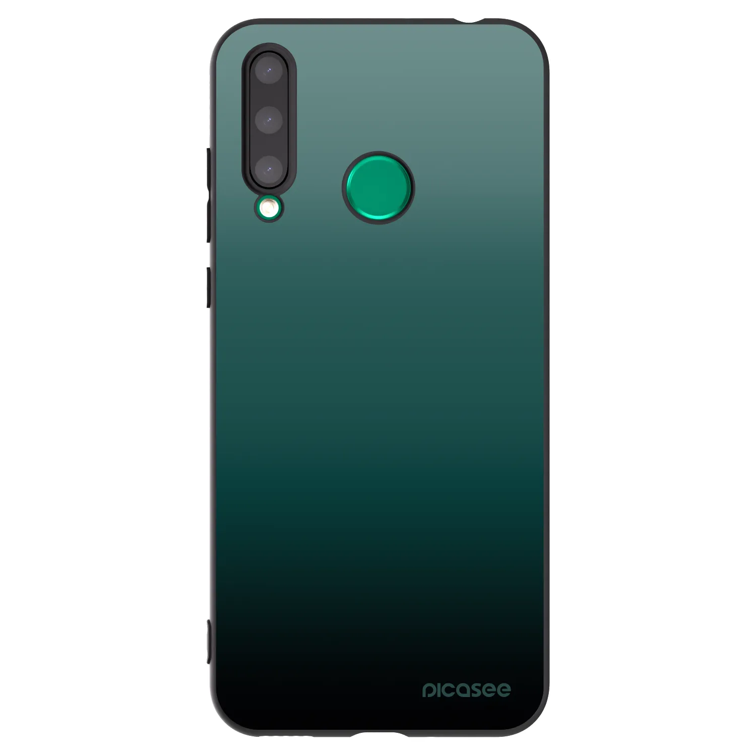 Picasee Honor 20 Lite Hülle - Schwarzes Silikon - Verdant Fade