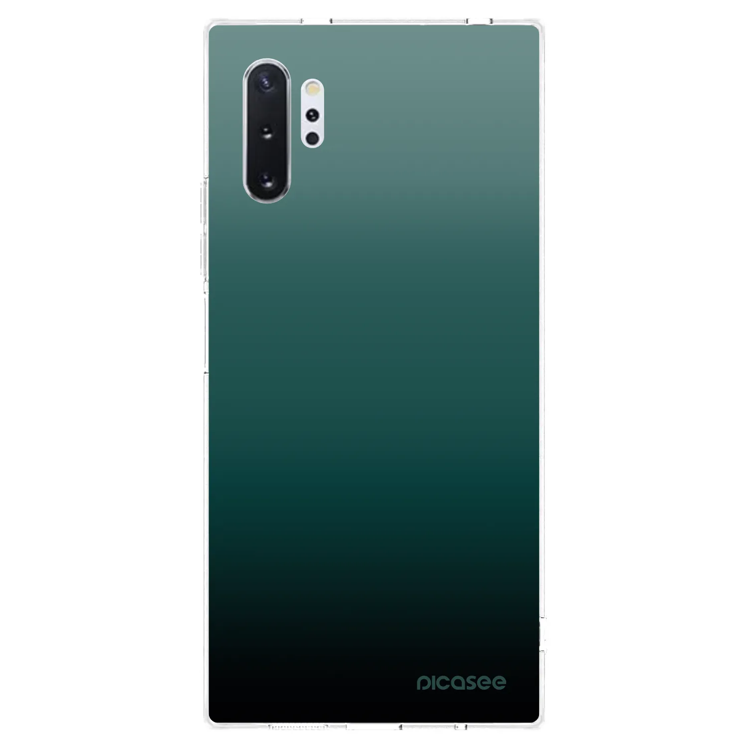 Picasee Samsung Galaxy Note 10+ N975F Hülle - Transparentes Silikon - Verdant Fade