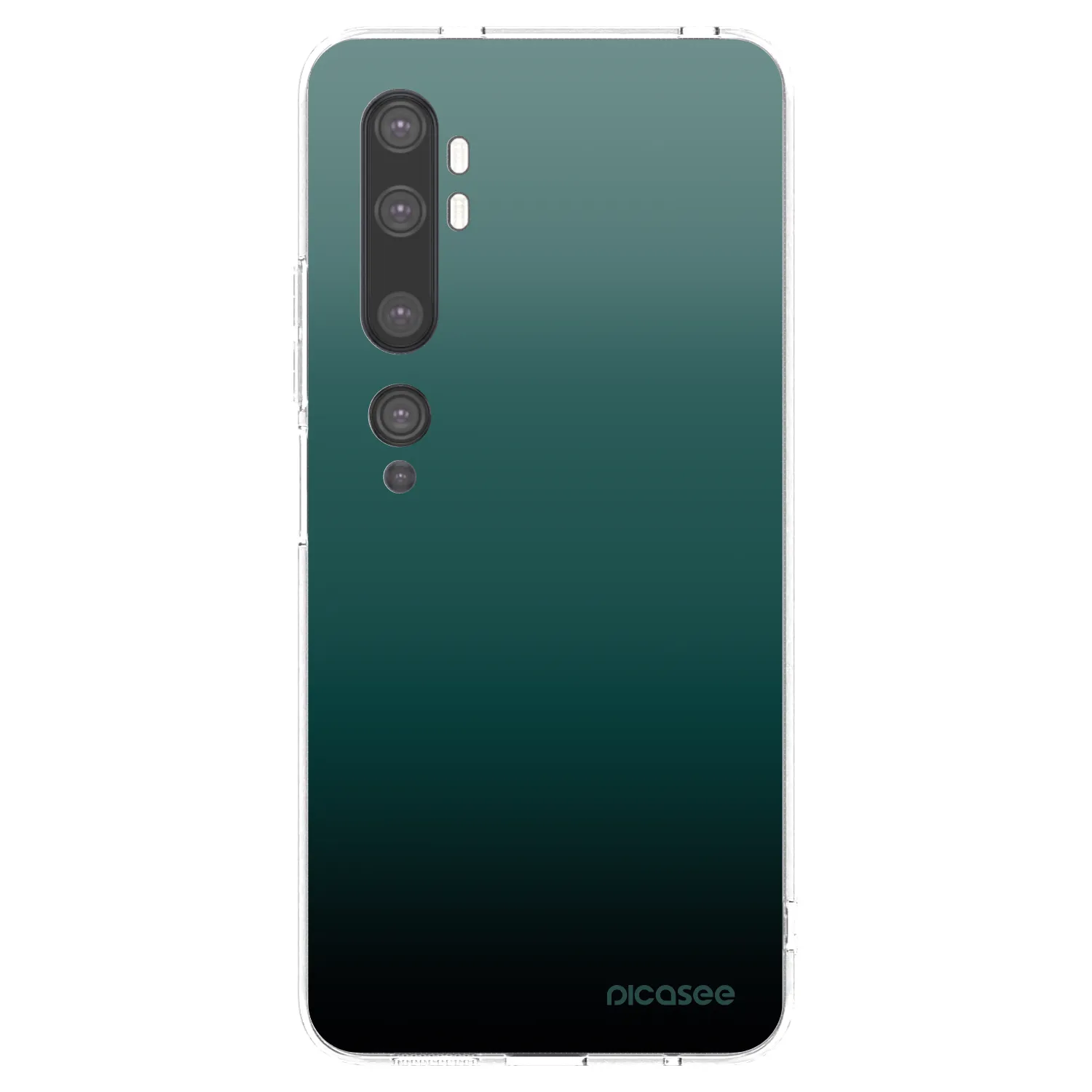 Picasee Xiaomi Mi Note 10 (Pro) Hülle - Transparentes Silikon - Verdant Fade