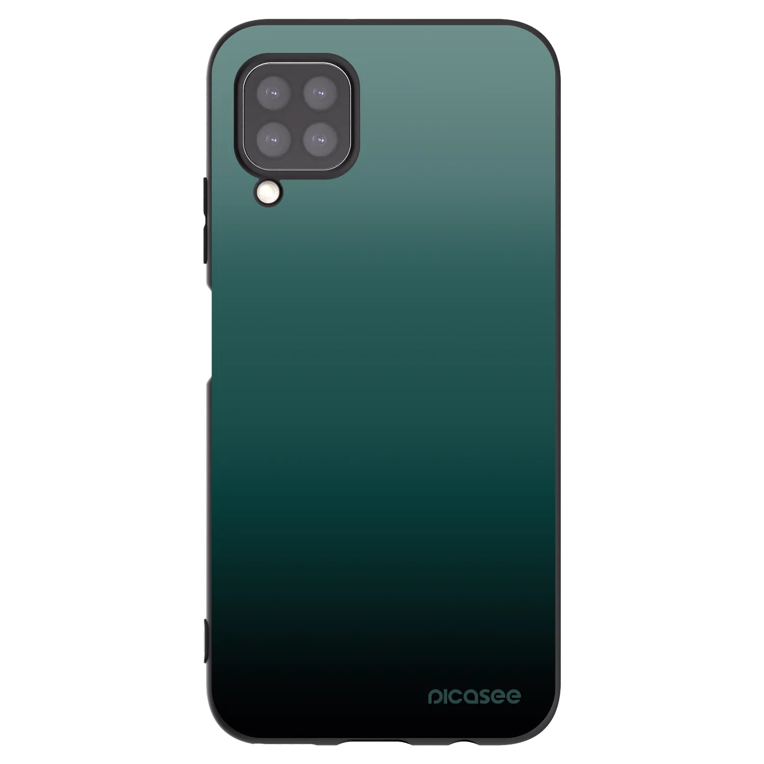 Picasee Huawei P40 Lite Hülle - Schwarzes Silikon - Verdant Fade