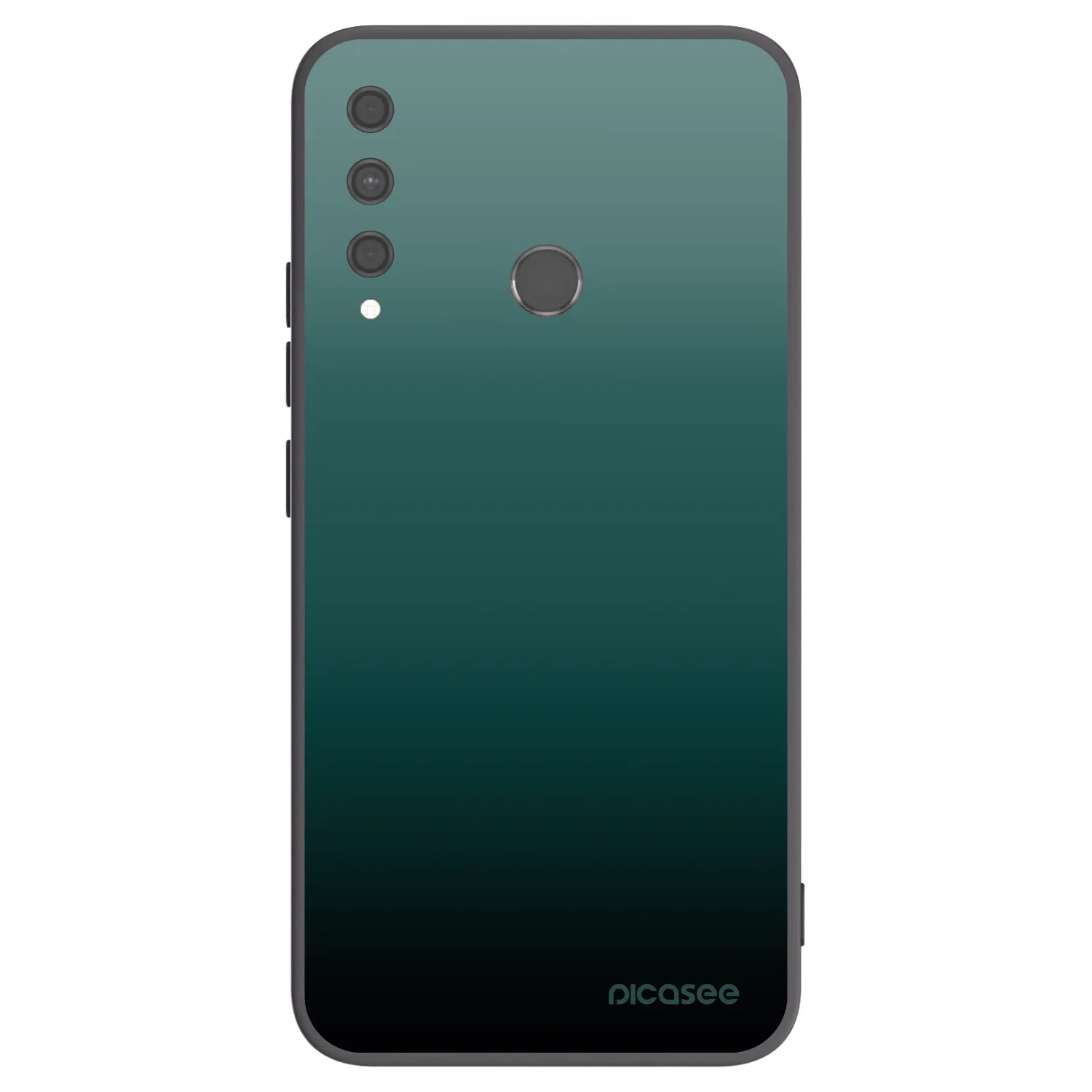 Picasee Huawei P40 Lite E Hülle - Schwarzes Silikon - Verdant Fade