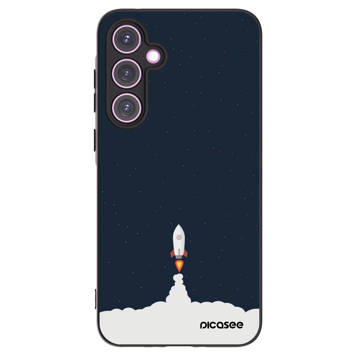 Picasee Samsung Galaxy A35 5G A356B Hülle - Schwarzes Silikon - Astronaut 2