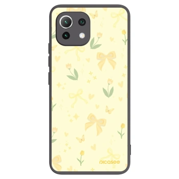 Picasee Xiaomi Mi 11 Lite Hülle - Schwarzes Silikon - Honey Blossom