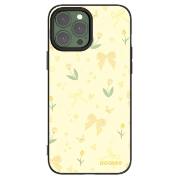 Picasee Apple iPhone 13 Pro Max Hülle - Schwarzes Silikon - Honey Blossom