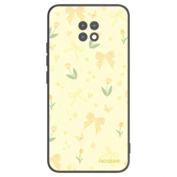 Picasee Xiaomi Redmi Note 9T Hülle - Schwarzes Silikon - Honey Blossom