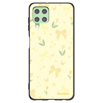 Picasee Samsung Galaxy A22 A225F 4G Hülle - Schwarzes Silikon - Honey Blossom