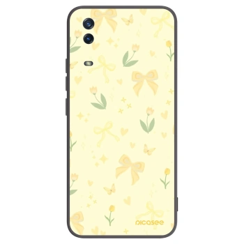 Picasee Vivo Y11s Hülle - Schwarzes Silikon - Honey Blossom