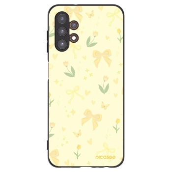 Picasee Samsung Galaxy A13 4G A135 Hülle - Schwarzes Silikon - Honey Blossom