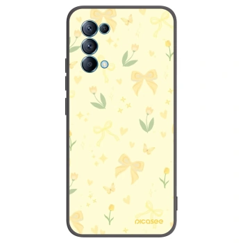 Picasee OPPO A16s Hülle - Schwarzes Silikon - Honey Blossom