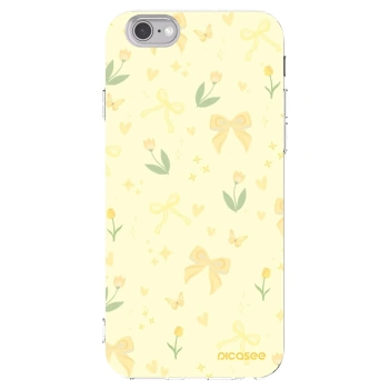 Picasee Apple iPhone 6/6S Hülle - Transparentes Silikon - Honey Blossom