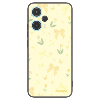 Picasee Xiaomi Poco F5 Hülle - Schwarzes Silikon - Honey Blossom