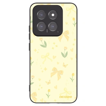 Picasee Xiaomi 14 Hülle - Schwarzes Silikon - Honey Blossom