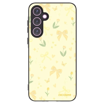 Picasee Samsung Galaxy A35 5G A356B Hülle - Schwarzes Silikon - Honey Blossom