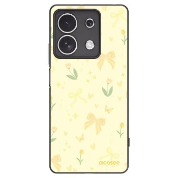 Picasee Xiaomi Redmi Note 13 4G Hülle - Schwarzes Silikon - Honey Blossom