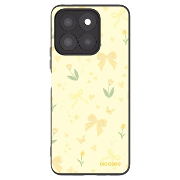 Picasee Honor X8b Hülle - Schwarzes Silikon - Honey Blossom