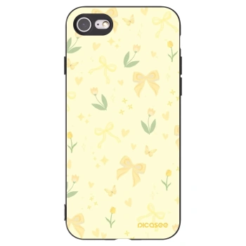 Picasee Apple iPhone 8 Hülle - Schwarzes Silikon - Honey Blossom