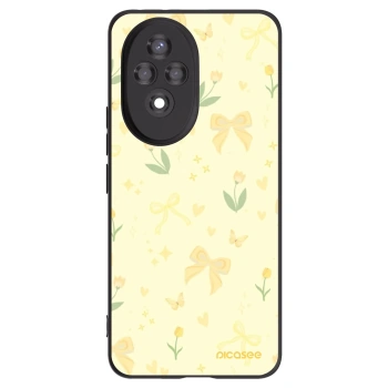 Picasee Honor 200 5G Hülle - Schwarzes Silikon - Honey Blossom