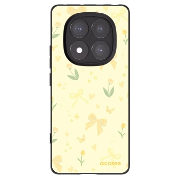 Picasee Xiaomi Redmi Note 14 Pro+ 5G Hülle - Schwarzes Silikon - Honey Blossom