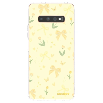 Picasee Samsung Galaxy S10 Plus G975 Hülle - Transparentes Silikon - Honey Blossom