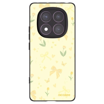 Picasee Xiaomi Redmi Note 14 Pro 4G Hülle - Schwarzes Silikon - Honey Blossom