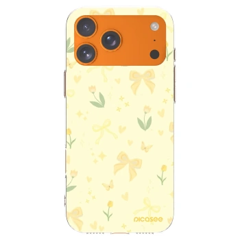 Picasee Apple iPhone 17 Pro Max Hülle - Transparentes Silikon - Honey Blossom