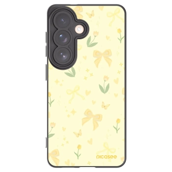 Picasee Samsung Galaxy S26 Hülle - Schwarzes Silikon - Honey Blossom