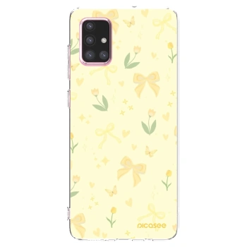 Picasee Samsung Galaxy A71 A715F Hülle - Transparentes Silikon - Honey Blossom