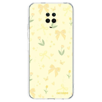 Picasee Xiaomi Redmi Note 9S Hülle - Transparentes Silikon - Honey Blossom