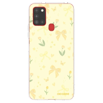 Picasee Samsung Galaxy A21s Hülle - Transparentes Silikon - Honey Blossom
