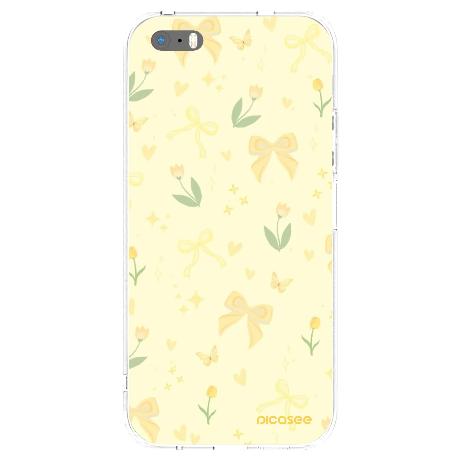 Picasee Apple iPhone 5/5S/SE Hülle - Transparentes Silikon - Honey Blossom