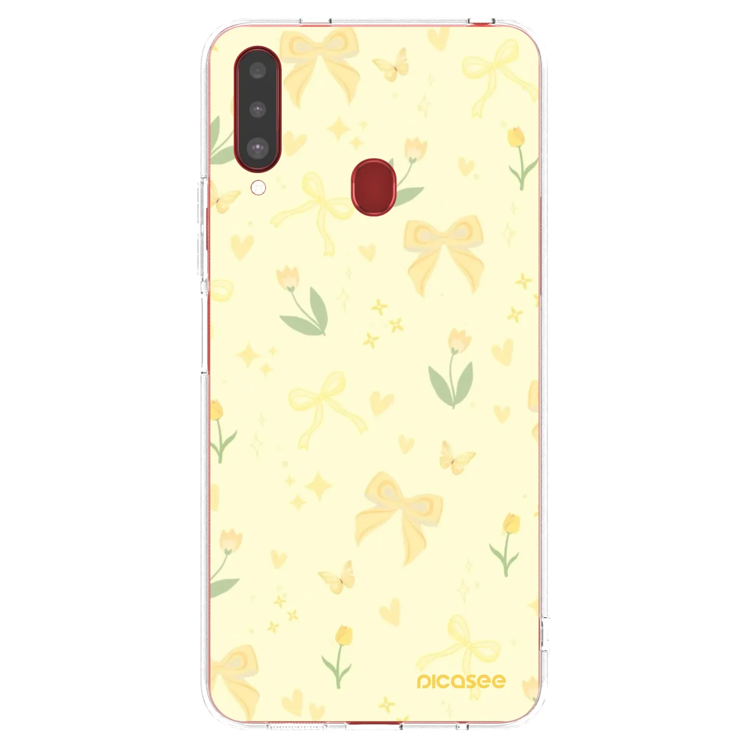 Picasee Samsung Galaxy A20s Hülle - Transparentes Silikon - Honey Blossom