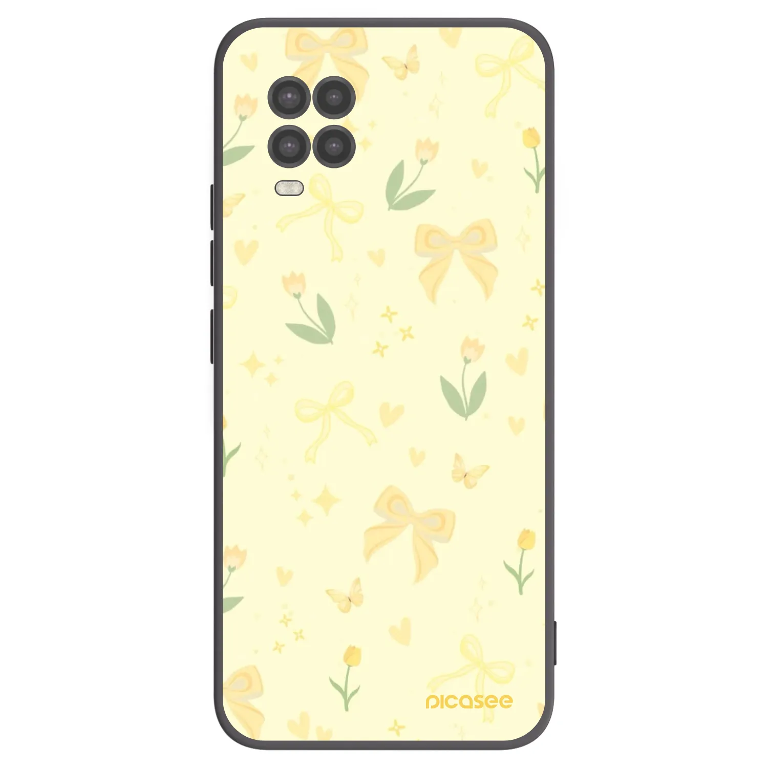 Picasee Xiaomi Mi 10 Lite Hülle - Schwarzes Silikon - Honey Blossom