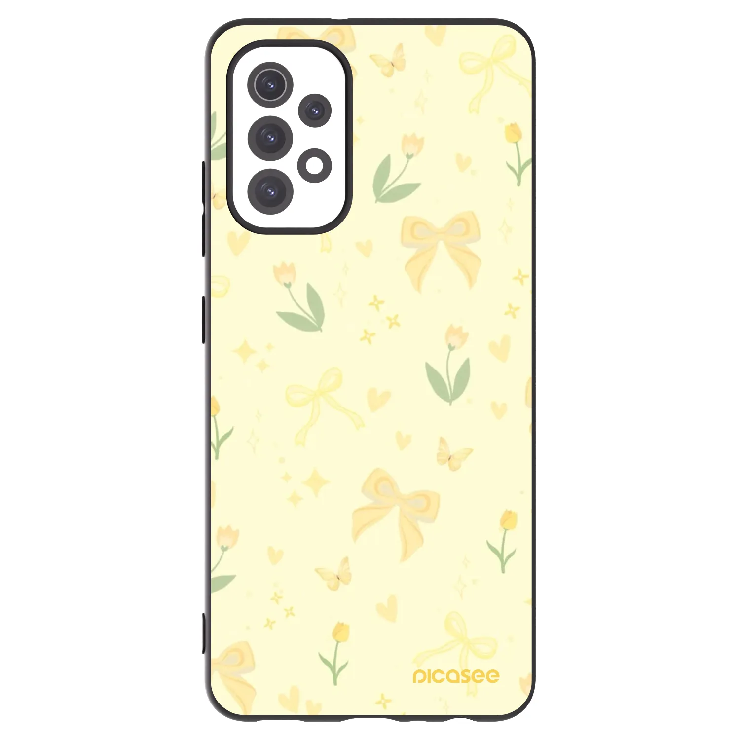 Picasee Samsung Galaxy A32 5G A326B Hülle - Schwarzes Silikon - Honey Blossom