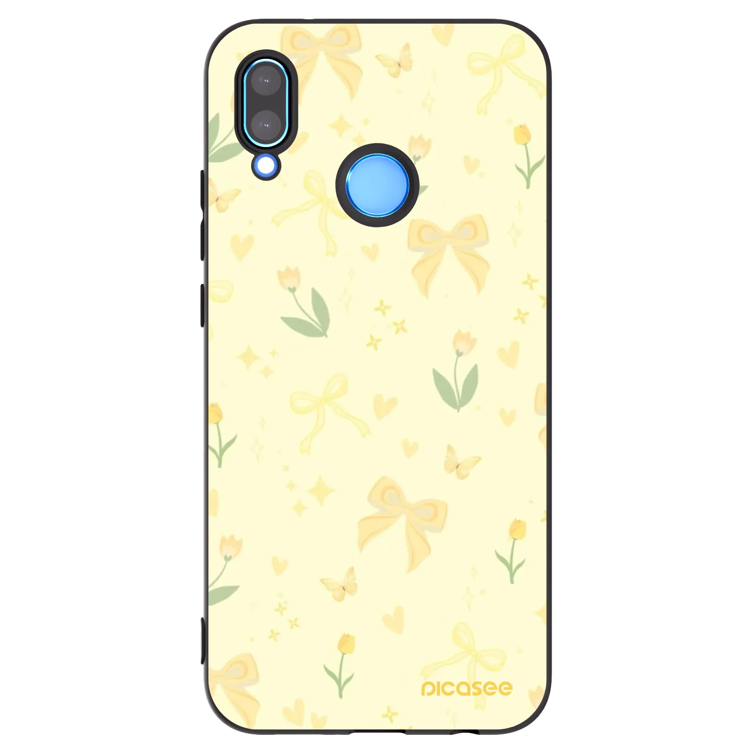 Picasee Huawei Mate 40 Pro Hülle - Schwarzes Silikon - Honey Blossom