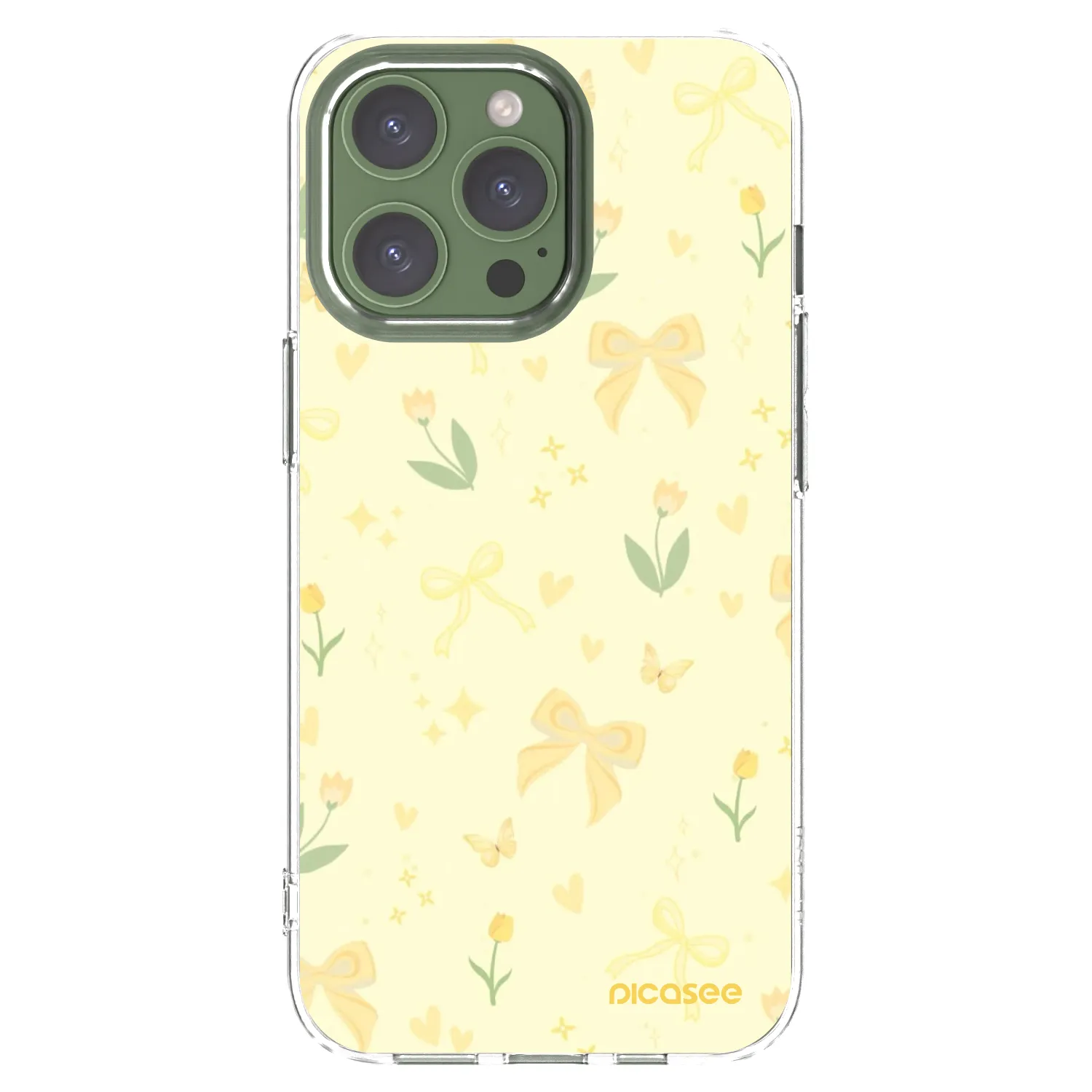 Picasee Apple iPhone 13 Pro Hülle - Transparentes Silikon - Honey Blossom